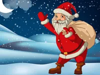 Santa Claus Gift Bag Jigsaw image