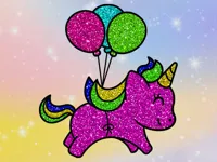 Coloring Book: Glittered Unicorns image